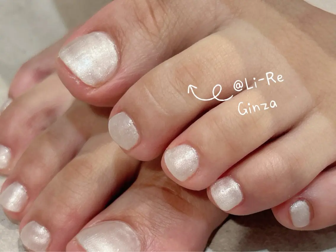 ネイル フットネイル Li-Re GINZAのネイルデザイン