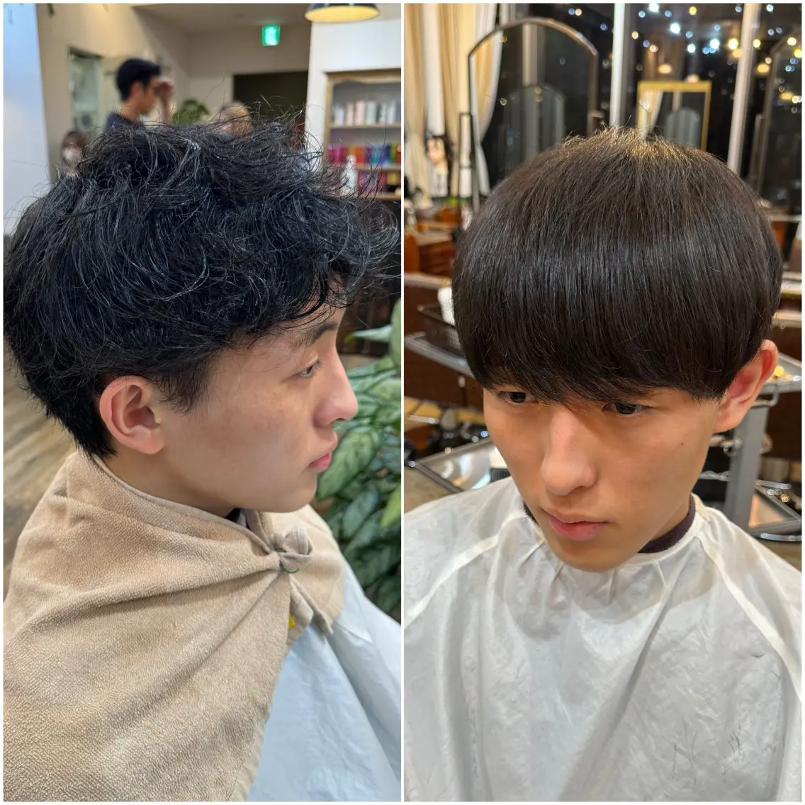 【  メンズ限定👦🏻✨️  】 "曲がる"縮毛矯正+カット🐋🫧‪乾かすだけで自然な毛流れをの写真