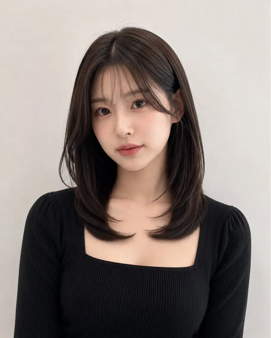 ミディアム カット ヘアカラー トリートメント モテ🤍トレンドヘア /新宿/ワカナのヘアスタイル