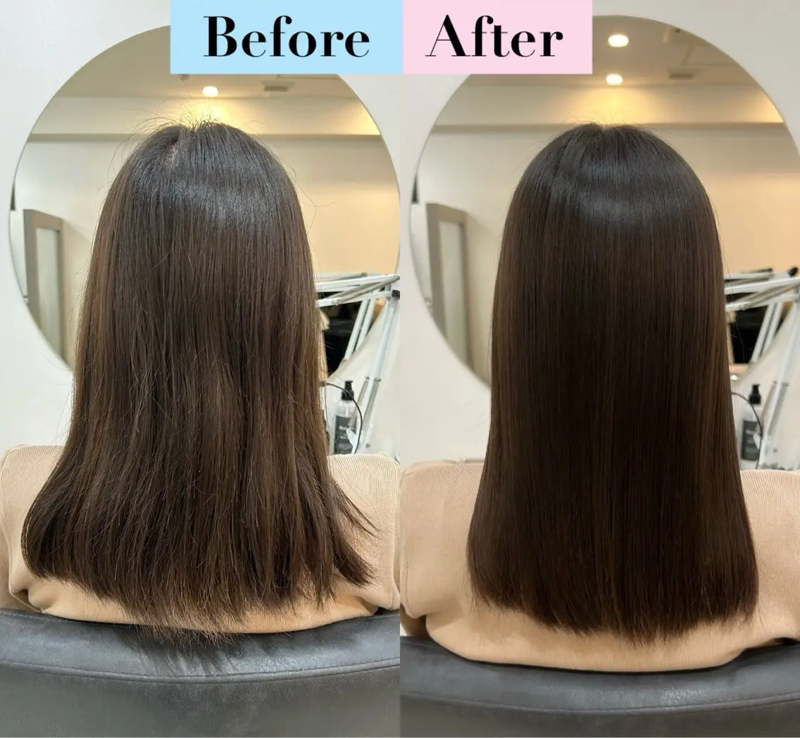 ミディアム 髪質改善 トリートメント 🧣艶カラー・ヘア セット Chie🧸のヘアスタイル