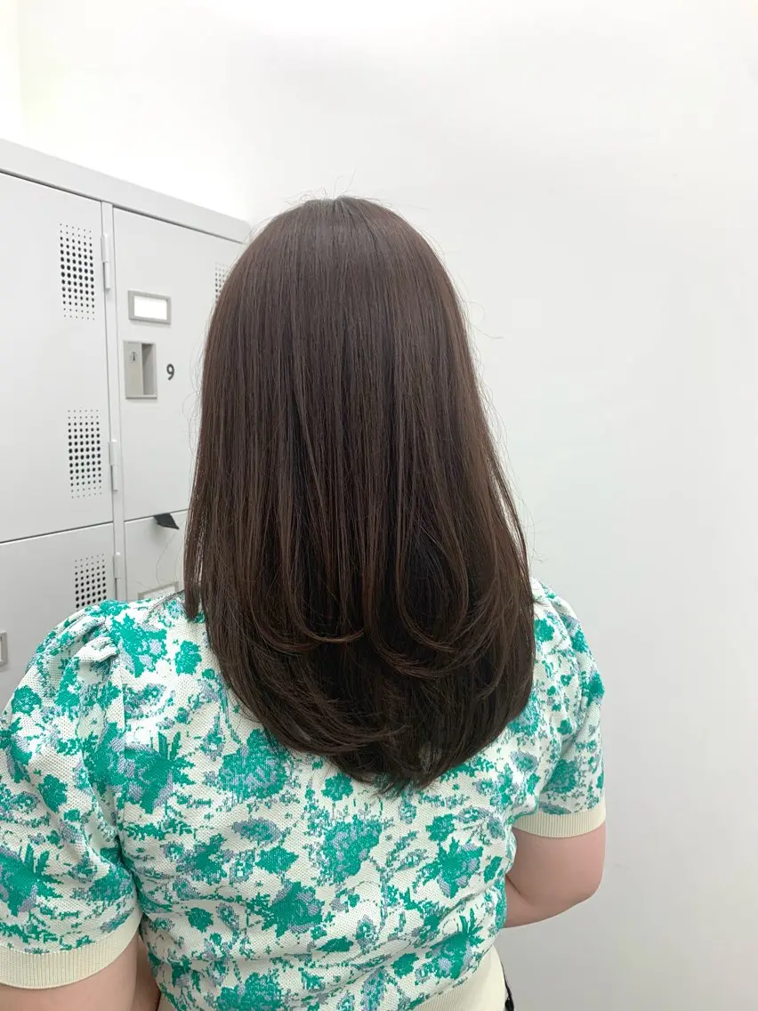 セミロング カラー 本格ヘッドスパ🌿 ×ヘア 佐藤のヘアスタイル
