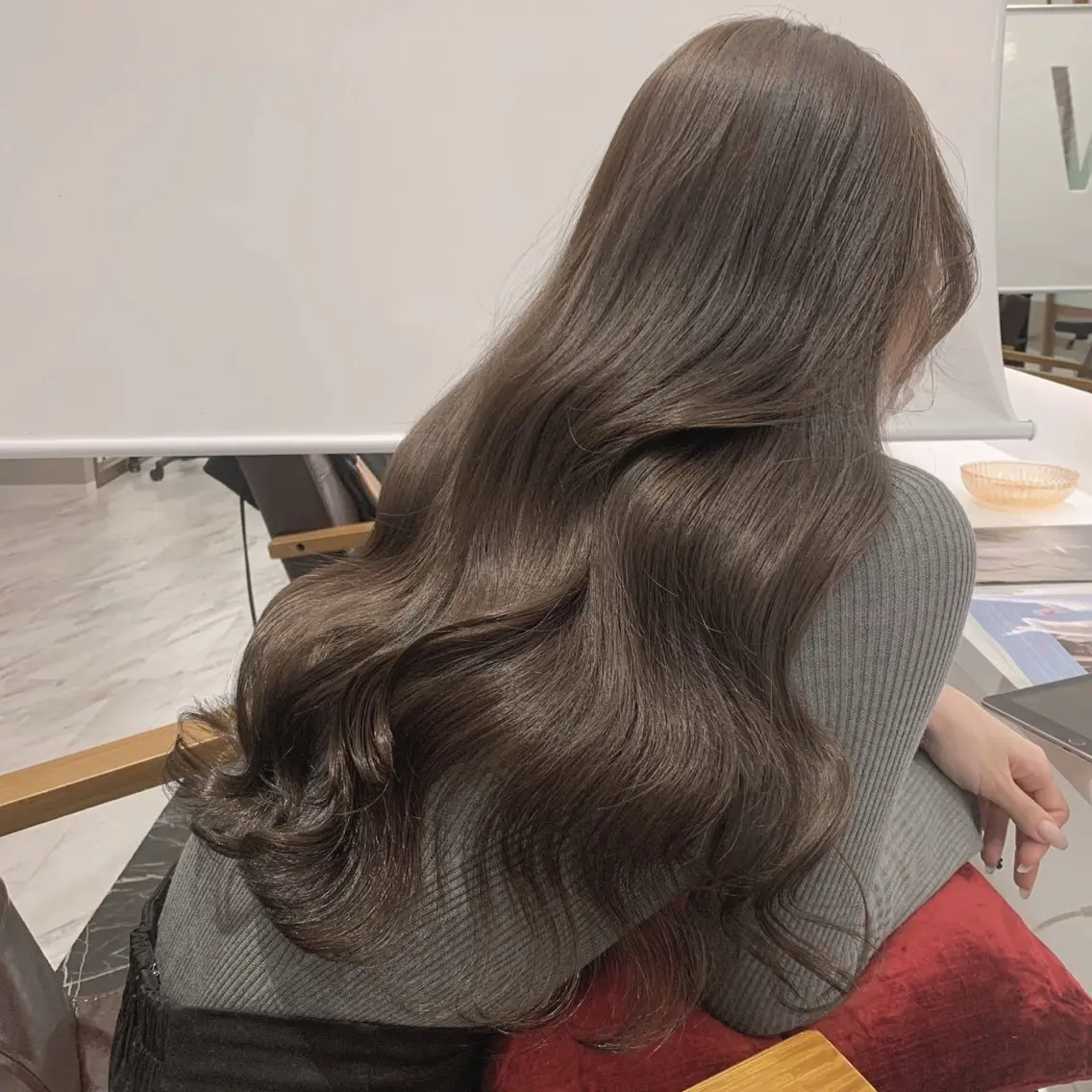 ロング 髪質改善 トリートメント 石崎 はるかのヘアスタイル