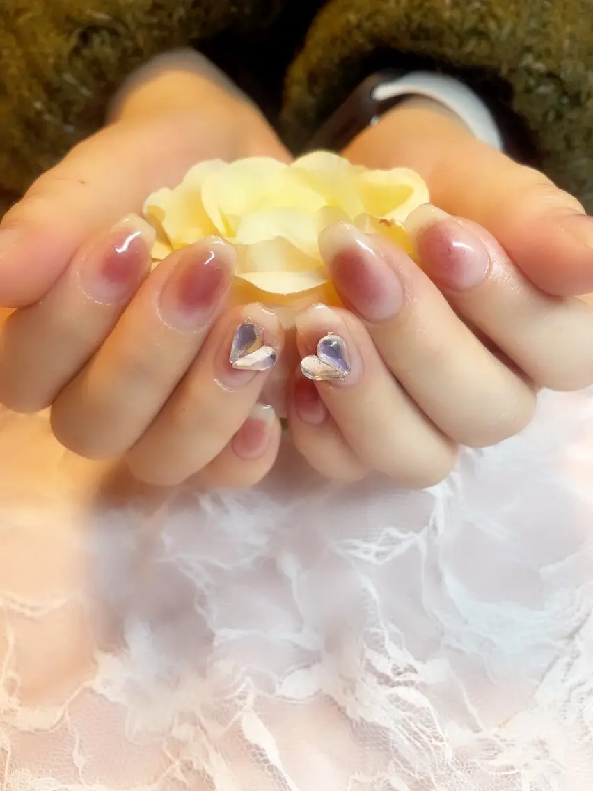 ネイル チークネイル A.free✧*｡ アレルギー対応✧*｡のネイルデザイン