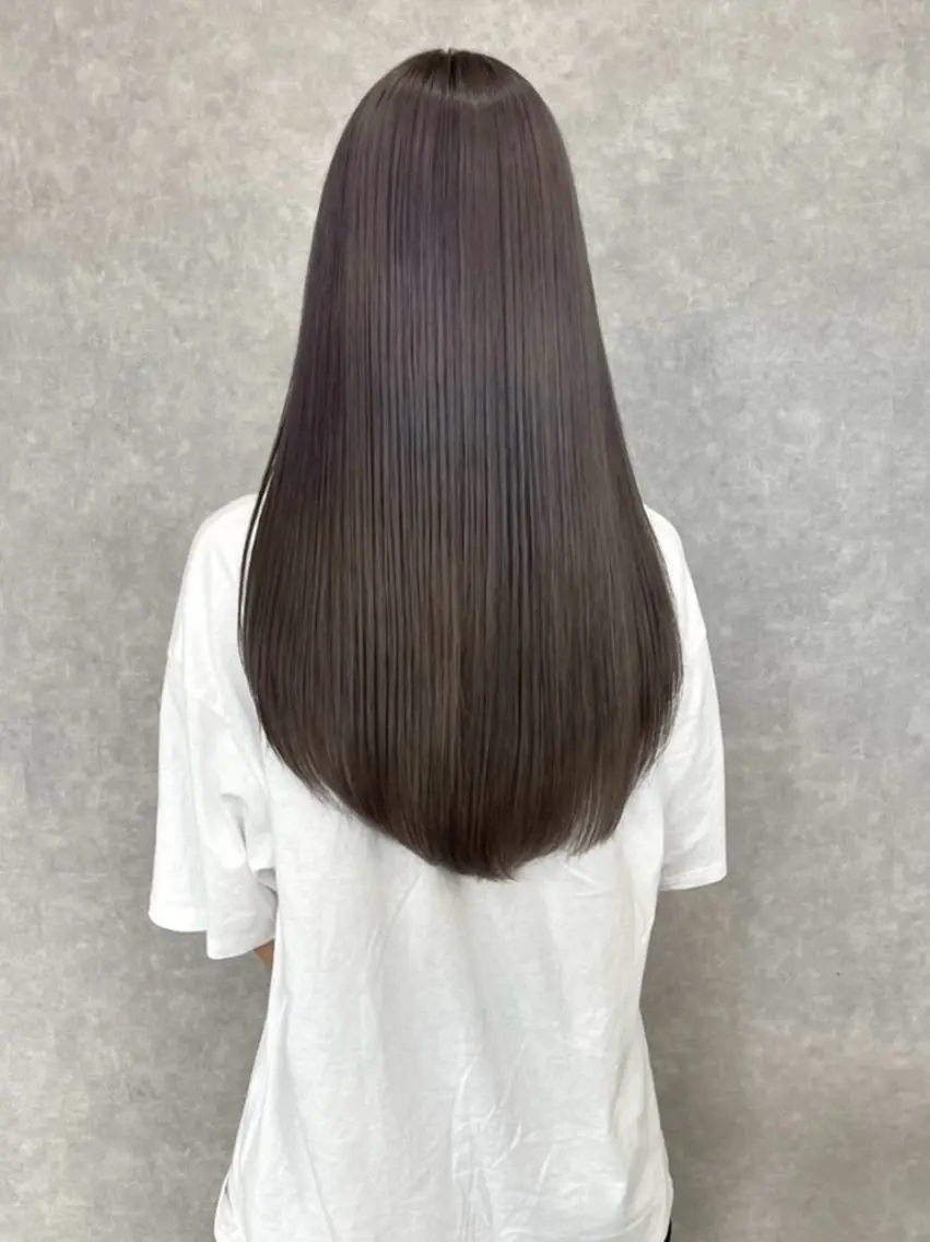ロング 髪質改善 韓国風ヘア 縮毛矯正 成城美容室 YOSHIMURAのヘアスタイル
