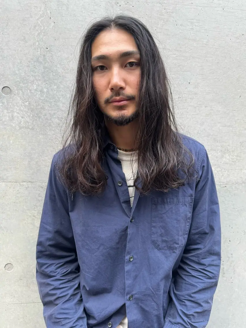 セミロング メンズ 神田橋 翔太郎のヘアスタイル