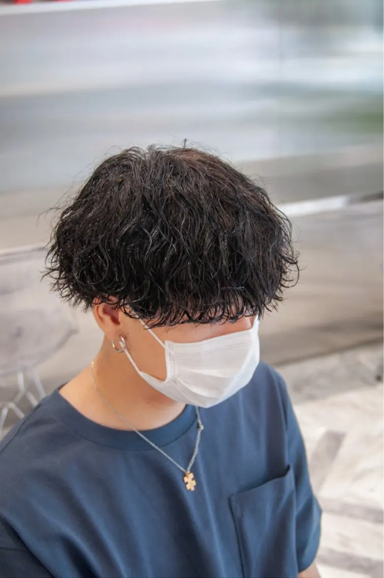 パーマ メンズ カット パーマ シャドウパーマ/ ルーズパーマ/メンズのヘアスタイル