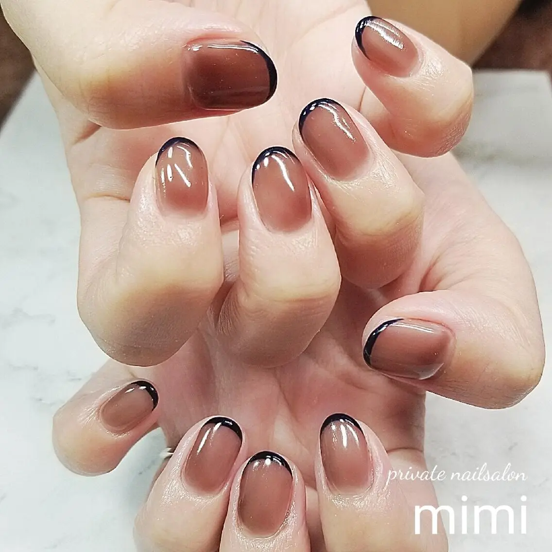 ネイル フレンチネイル 博多ネイル ｍｉｍｉのネイルデザイン
