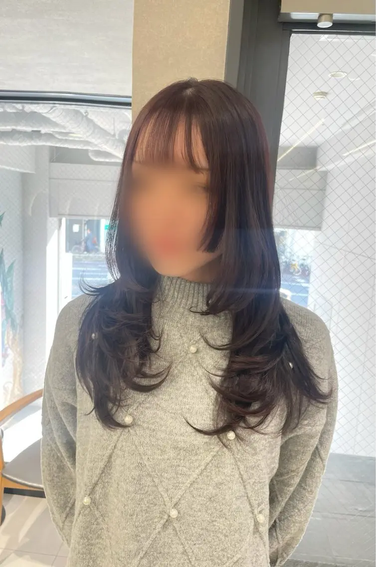 ロング カラー 姫カット レイヤーカット カット ヘアカラー 愛華 【geep】のヘアスタイル