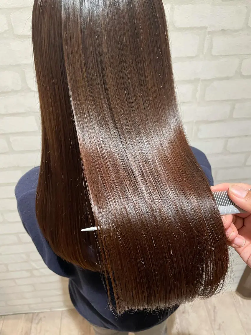 ✨髪質再生+ケアカット(毛先1〜2cm)✨最高級の髪質改善メニューで自分史上最高の艶髪へ!の写真