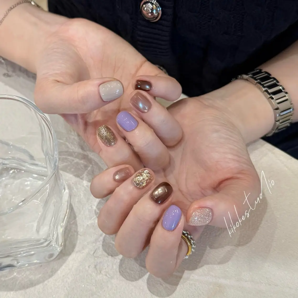 ネイル アートネイル オーロラネイル チークネイル フレンチネイル ガラスフレンチ 🎀🎀YooLi Nail Salonのネイルデザイン