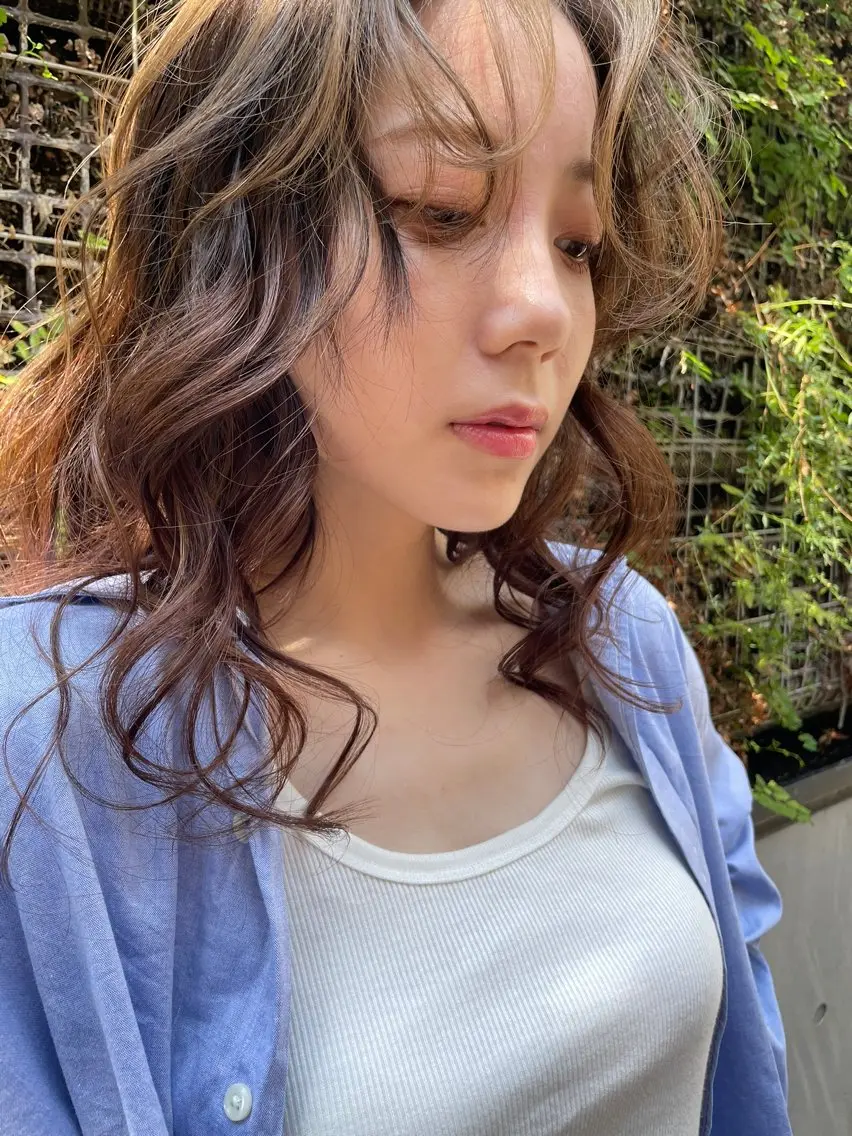 ロング パーマ ボブ ウルフカット スパイラルパーマ 【お洒落パーマ】 Elme　肥塚康汰郎のヘアスタイル