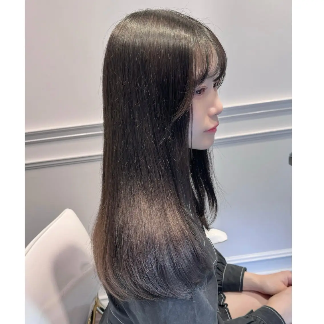 ロング カラー ブリーチ ブリーチなしカラー ヘアカラー miyu /トレンド カラー×艶髪のヘアスタイル