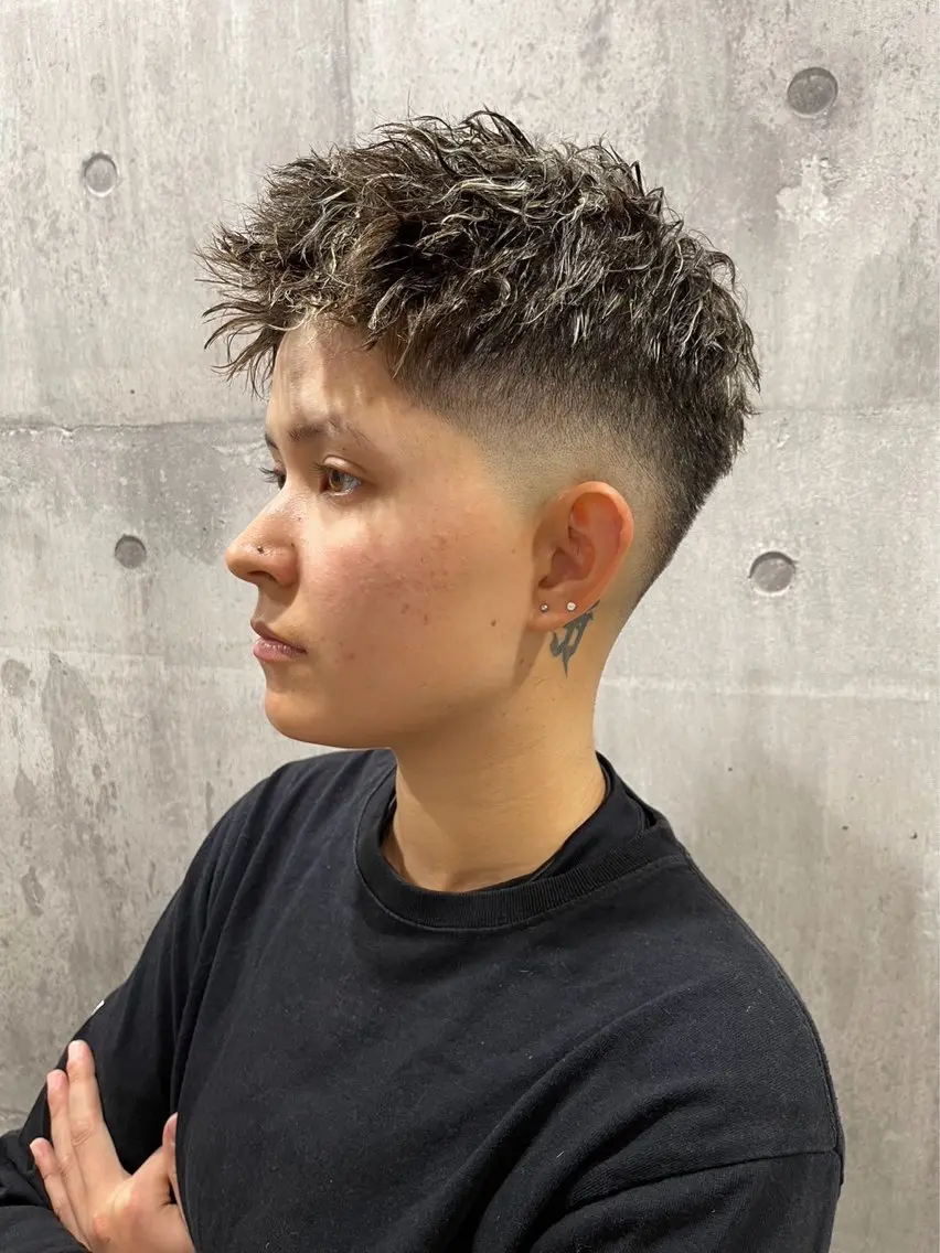 フェードカット+シャンプーブローの写真