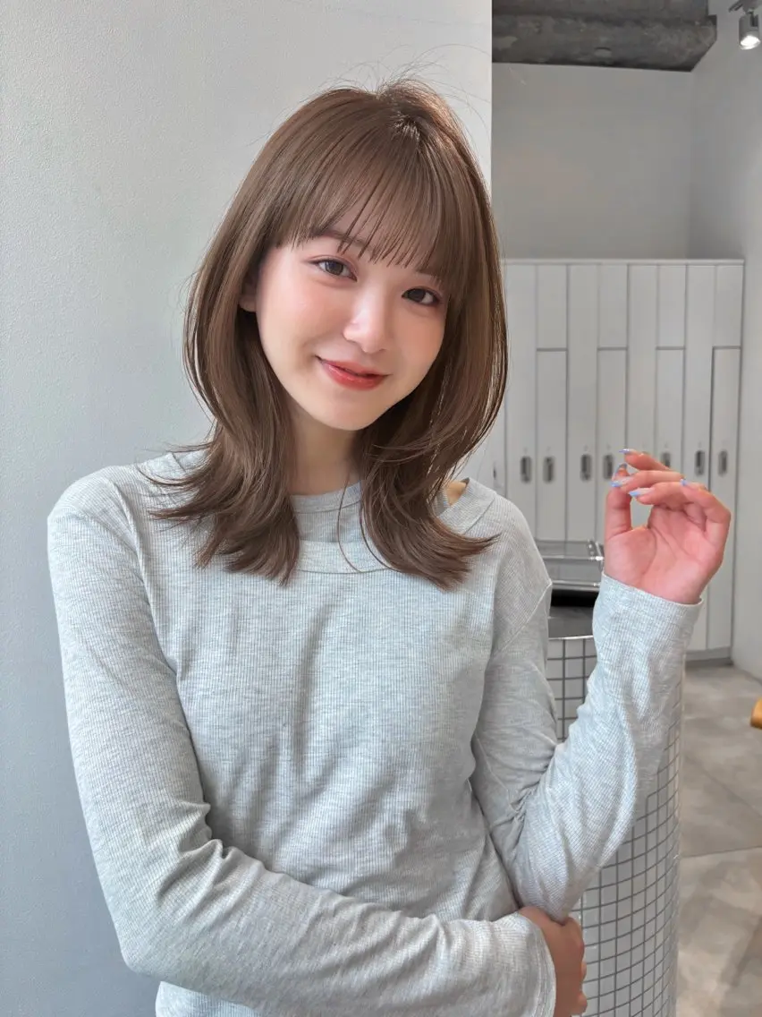 カラー+髪質改善トリートメントの写真