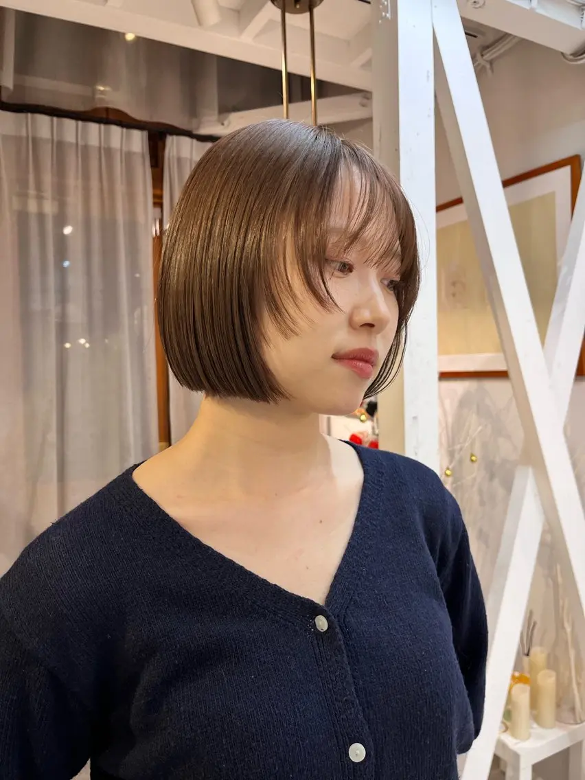 【人気セットクーポン】カット+透明感カラー+3stepトリートメントの写真