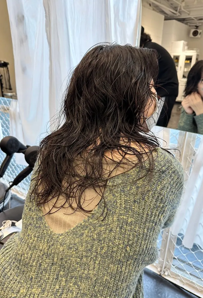 セミロング パーマ ryuei /原宿のヘアスタイル