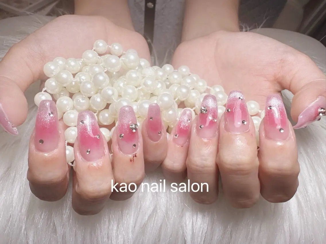ネイル ハンドネイル kao nail マグネット/長さだしのネイルデザイン