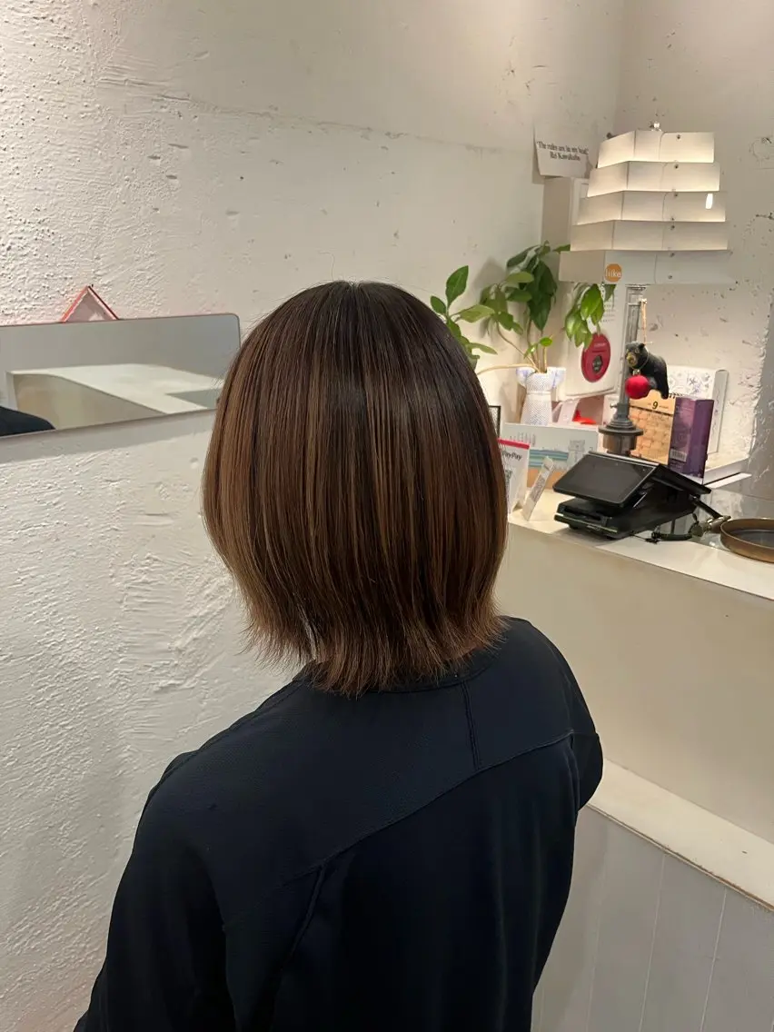 ショート ボブ 栗林 惟のヘアスタイル