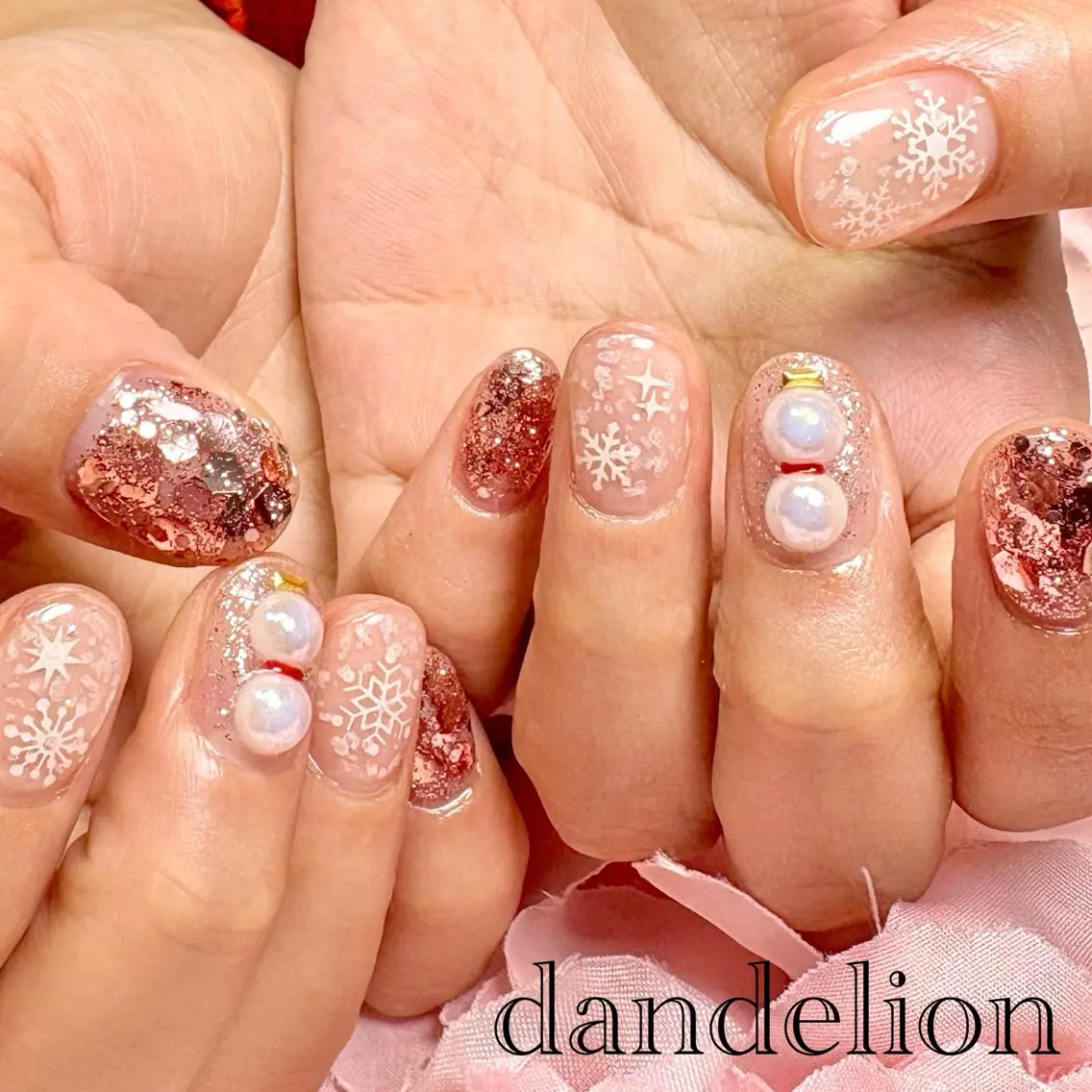 ネイル ハンドネイル ハンドケア dandelion ダンデライオンのネイルデザイン