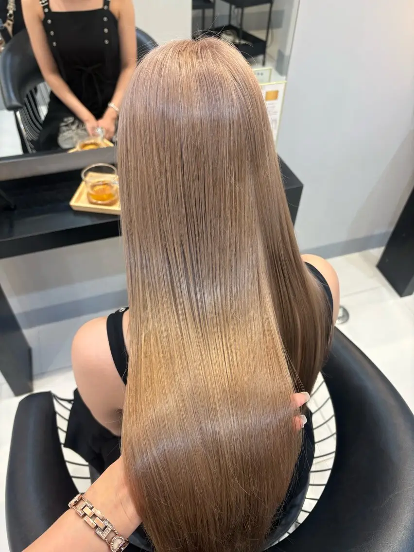 ロング ヘアカラー トリートメント かな🎀ダブルカラー /エクステのヘアスタイル