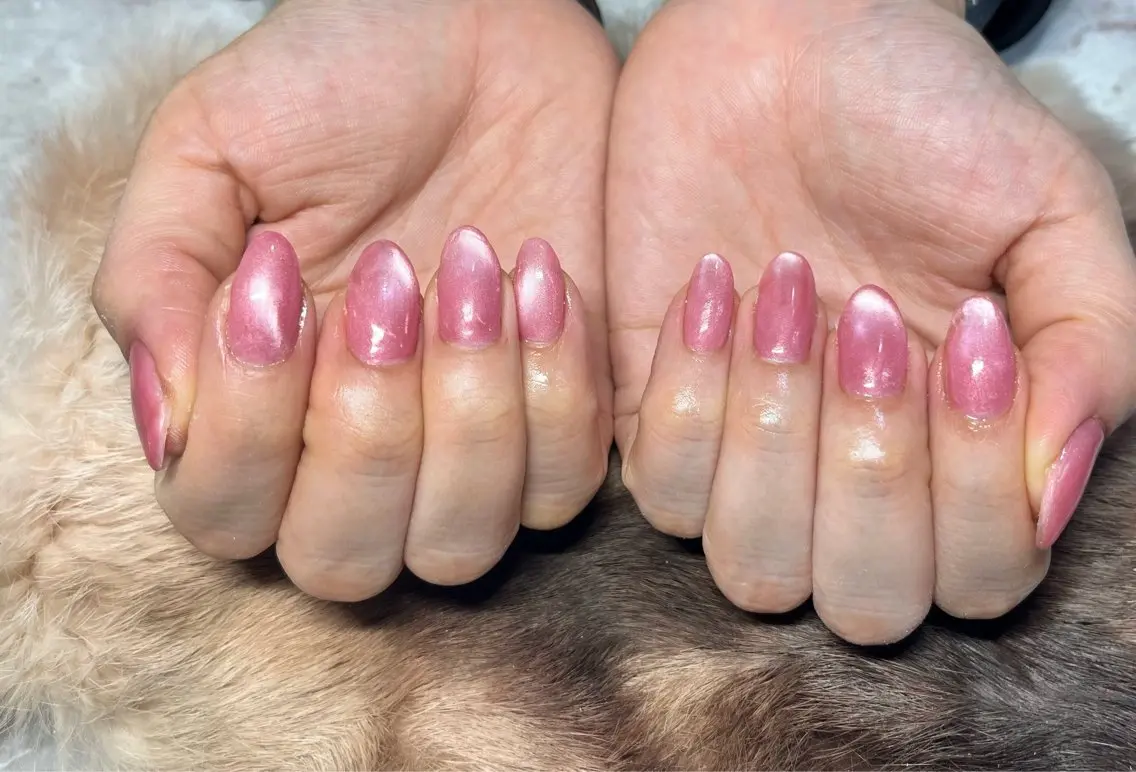 ネイル 桜ネイル マグネットネイル シンプルネイル ハンドネイル Nail ecxia /Reikaのネイルデザイン