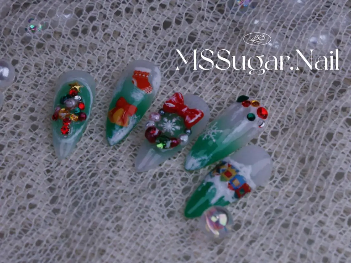 ネイル ハロウィン ロングネイル マグネットネイル スカルプネイル ネイルチップ ハンドネイル MSSugar Nailのネイルデザイン