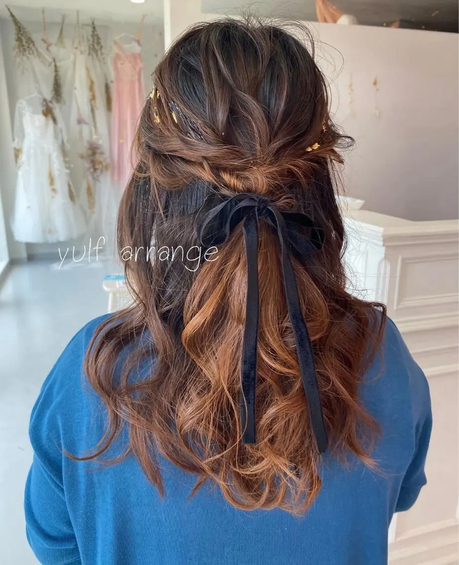 ヘアアレンジ ヘアセット yulf ユルフのヘアスタイル