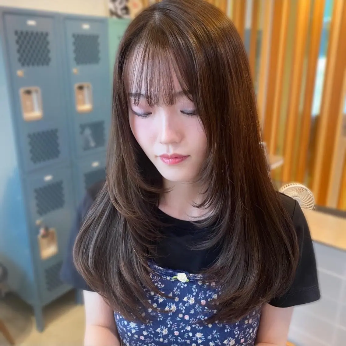 ロング 荒木 千奈のヘアスタイル