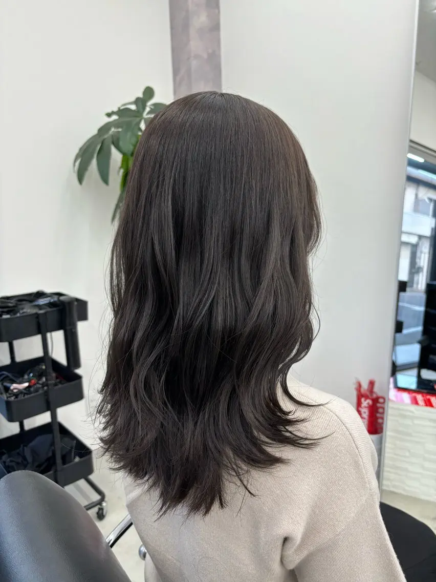【1番人気クーポン】似合わせカット+ 外国人風アディクシーカラー+ Aujua 1step treatment✨の写真