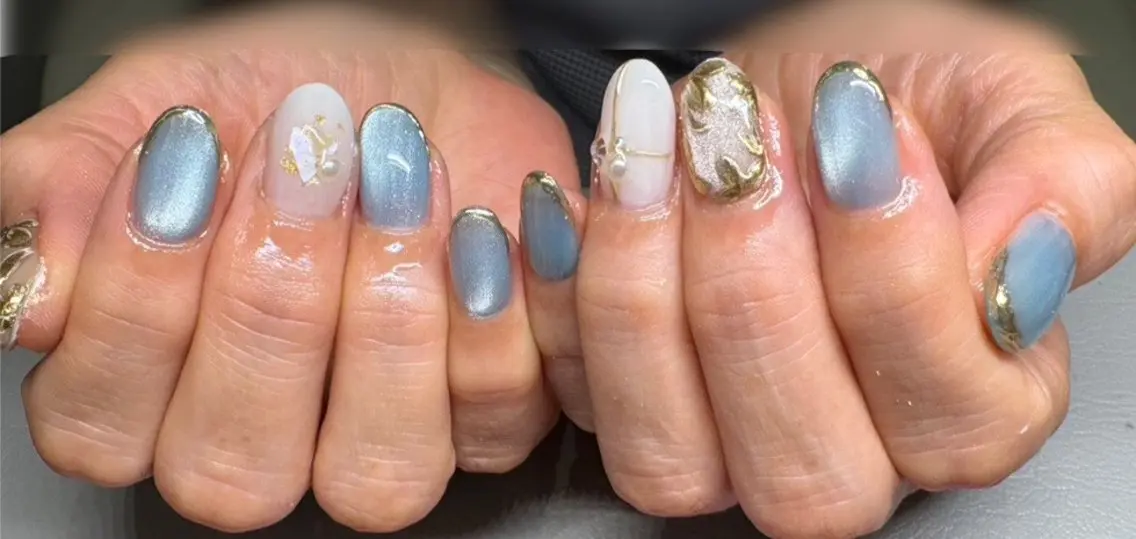 ネイル 持ち込み ハンドネイル Chaleur fleurのネイルデザイン