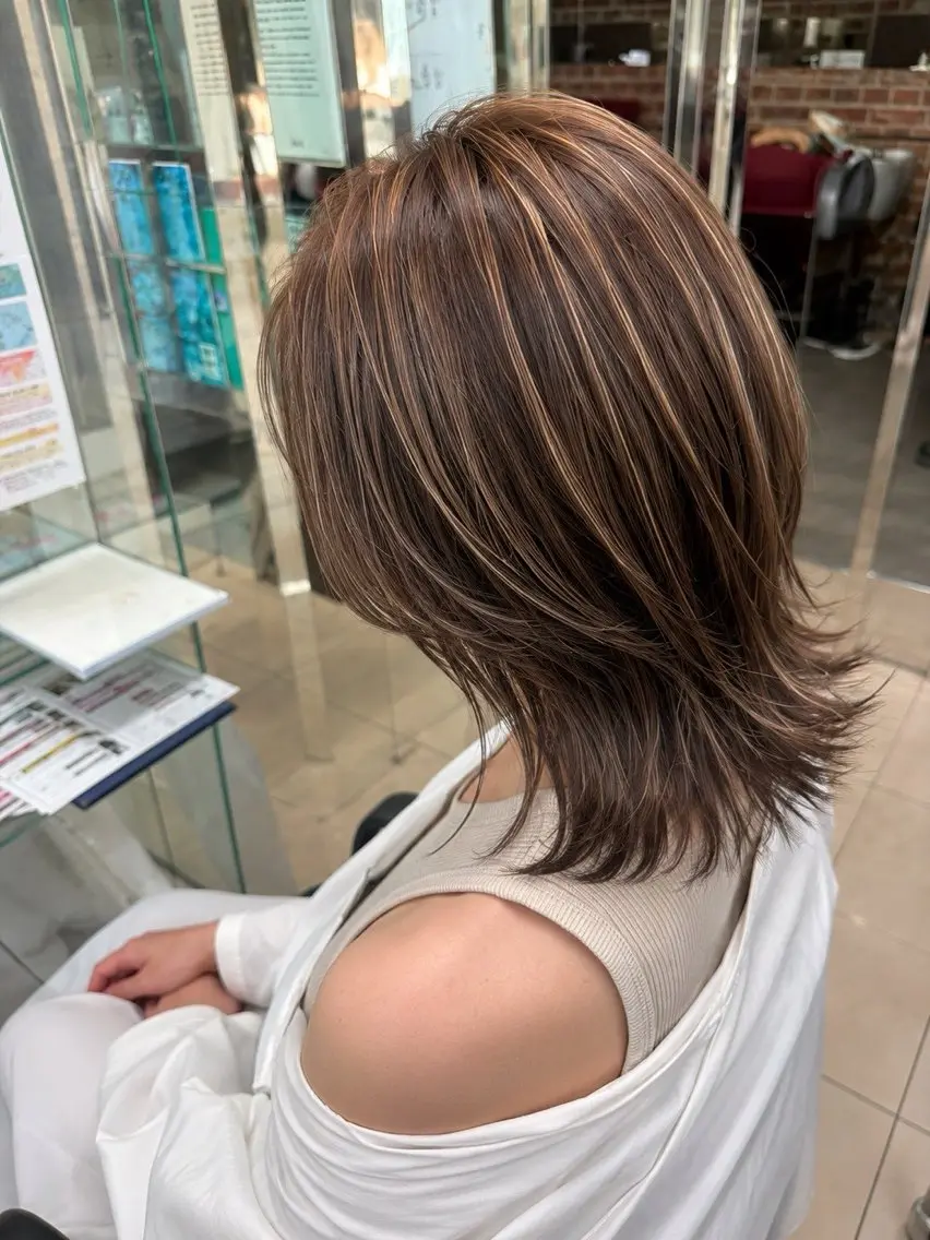 セミロング Earth.加來祥依 ✂︎大分のヘアスタイル