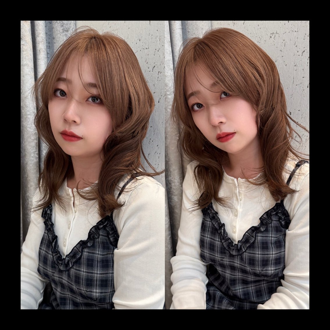 ミディアム カラー カット ヘアカラー トリートメント mai / linoah˚✧のヘアスタイル
