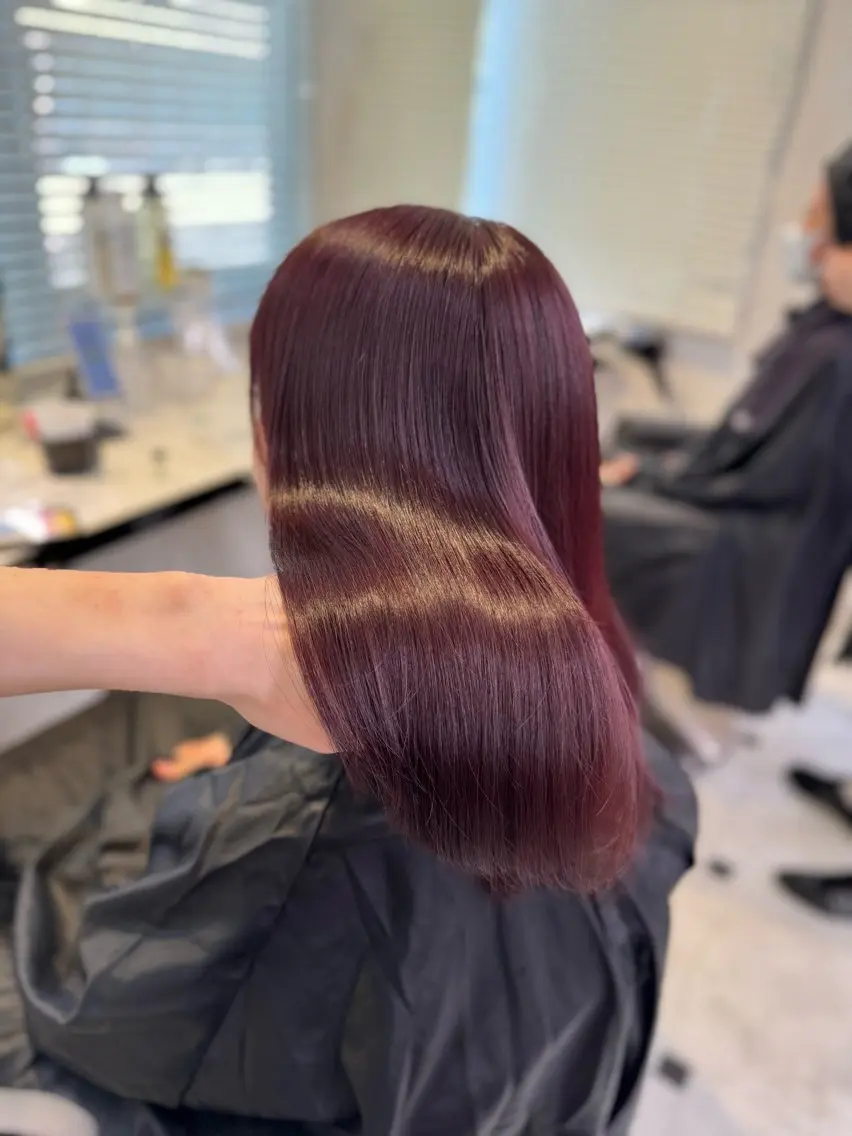 ロング ヘアカラー ♥️韓国風透明感 暖色misa♥️のヘアスタイル