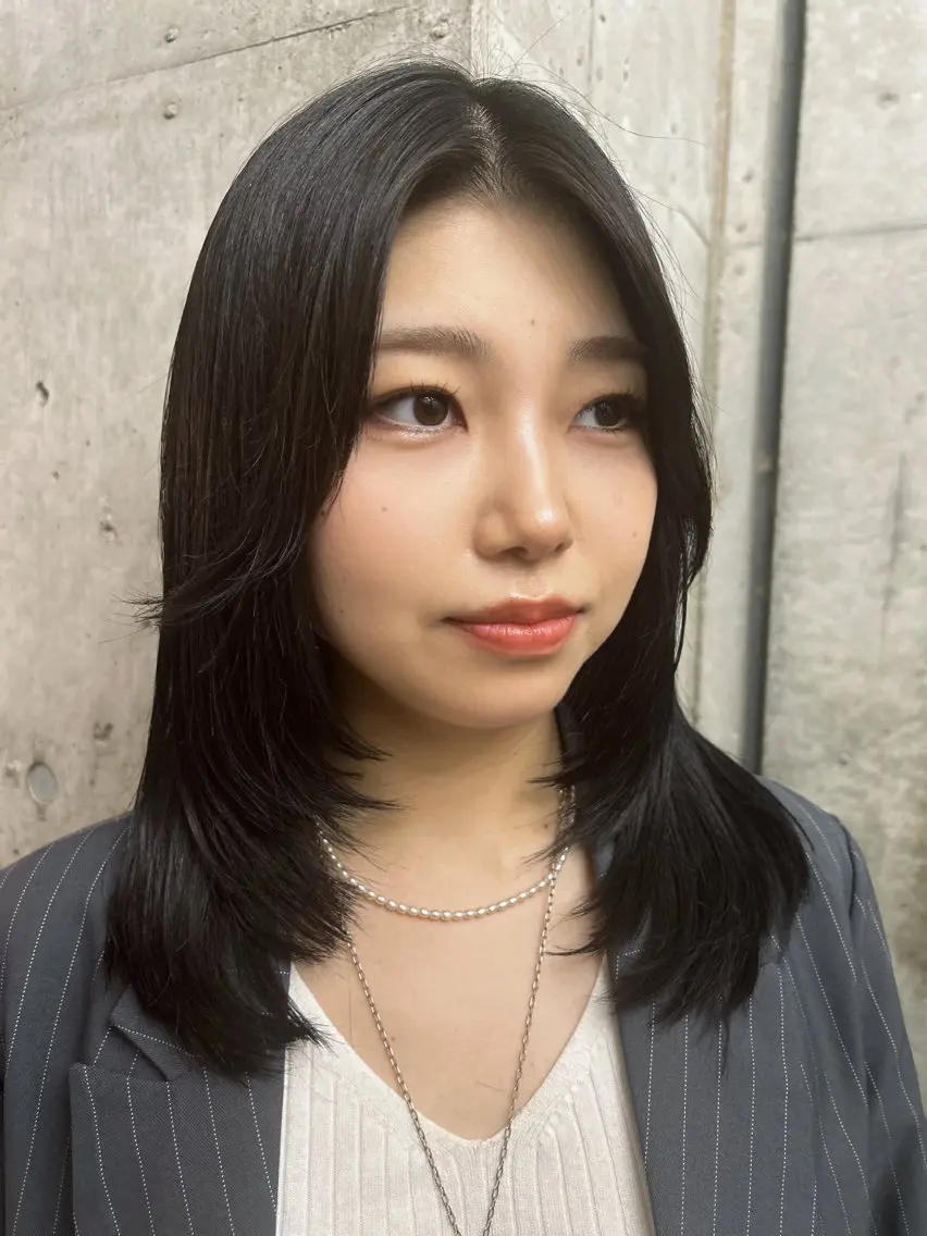 ミディアム カラー カット ヘアカラー トリートメント 🎨デザイン🥇 美髪・艶髪 日暮千敬のヘアスタイル