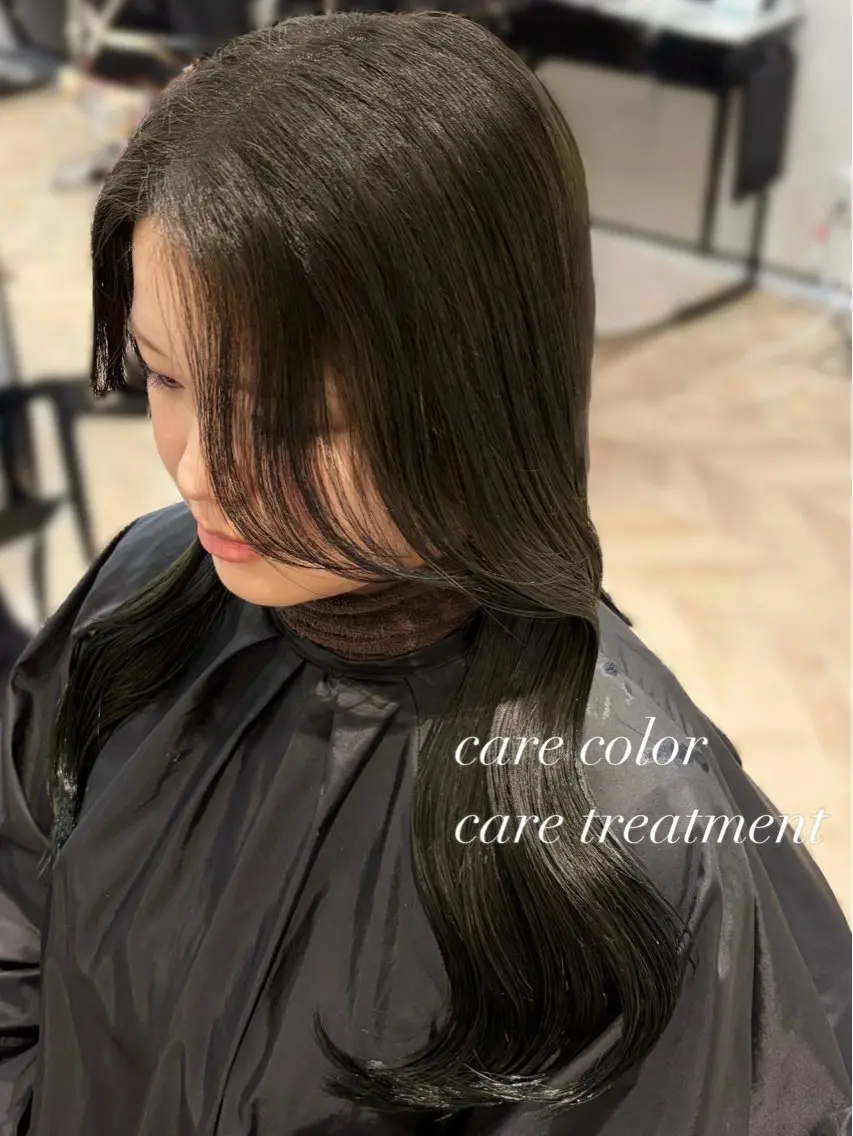 ロング カラー 髪質改善 カット ヘアカラー トリートメント 名駅/sHiHo/透 明感カラー✨🎀/のヘアスタイル