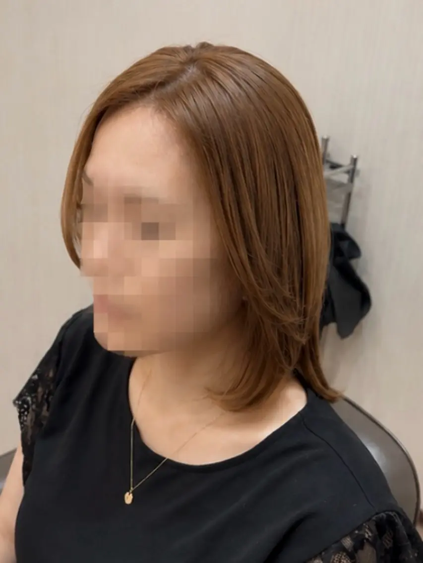 ミディアム 中野 七星のヘアスタイル