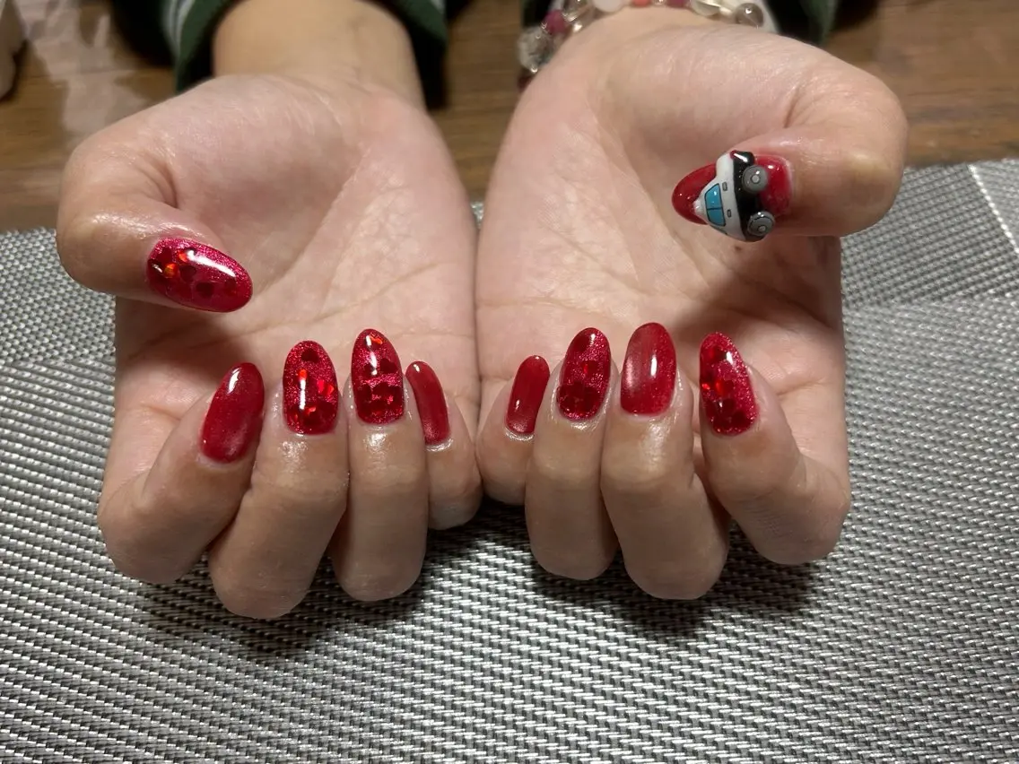 ネイル ハート 持ち込み ハンドネイル i nailのネイルデザイン