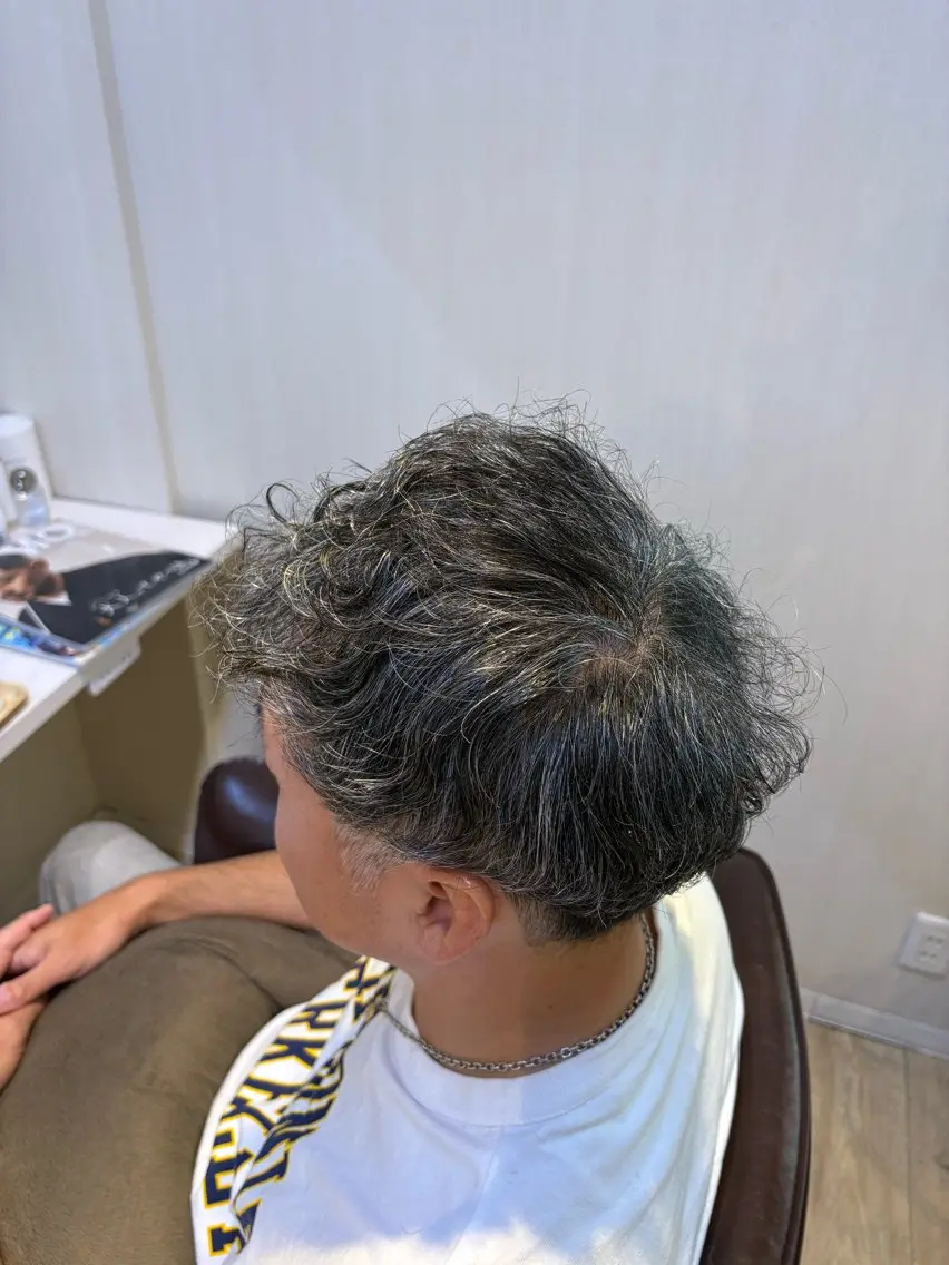 パーマ メンズ メンズパーマ カット パーマ 上川畑 つかさのヘアスタイル