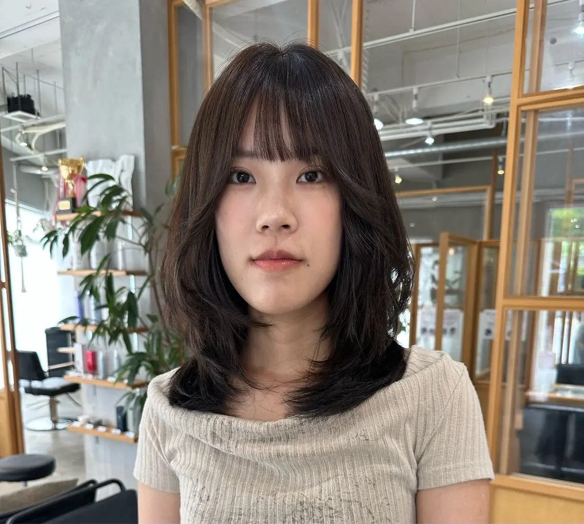セミロング カット ヘアカラー トリートメント 🩰FERIA北千里 ほのか🩰のヘアスタイル