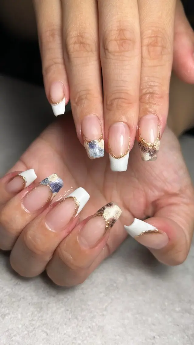 ネイル ロングネイル ハンドネイル 関山 志乃のネイルデザイン