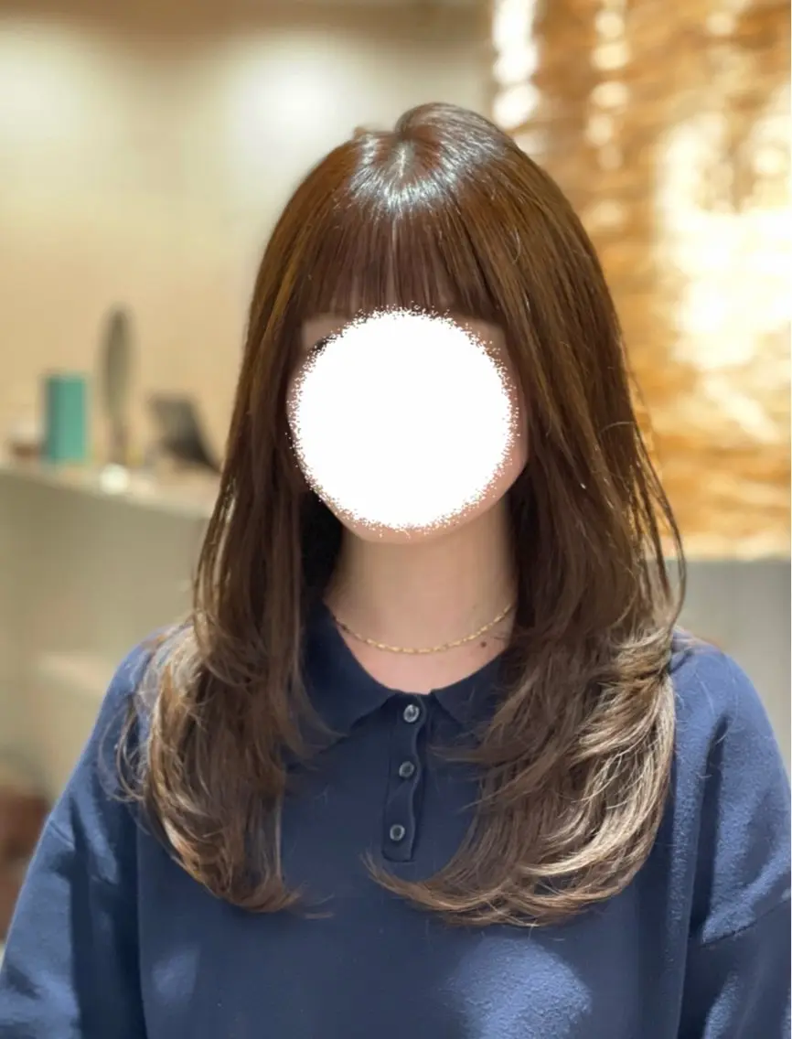 ロング カラー レイヤーカット 【AIR銀座】 園田萌華のヘアスタイル