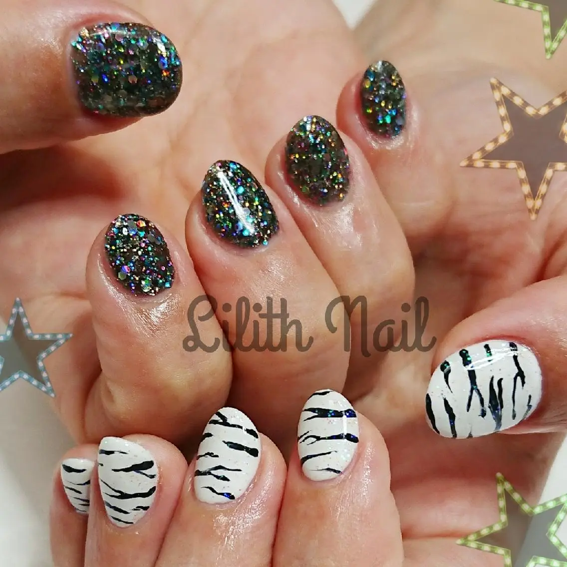 ネイル アニマル柄 ハンドネイル Lilith Nailのネイルデザイン