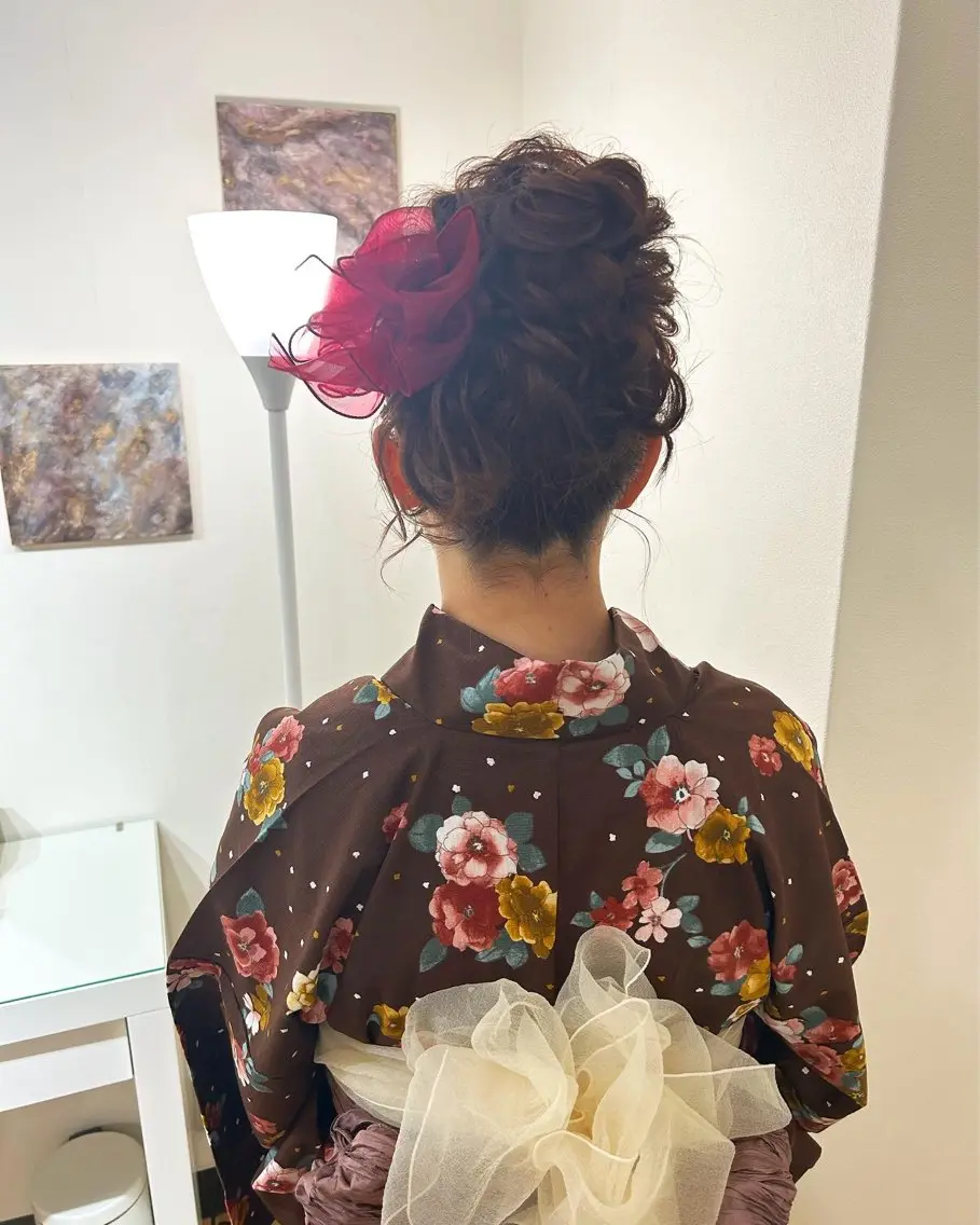 ヘアアレンジ 浴衣 make room Blissのヘアスタイル