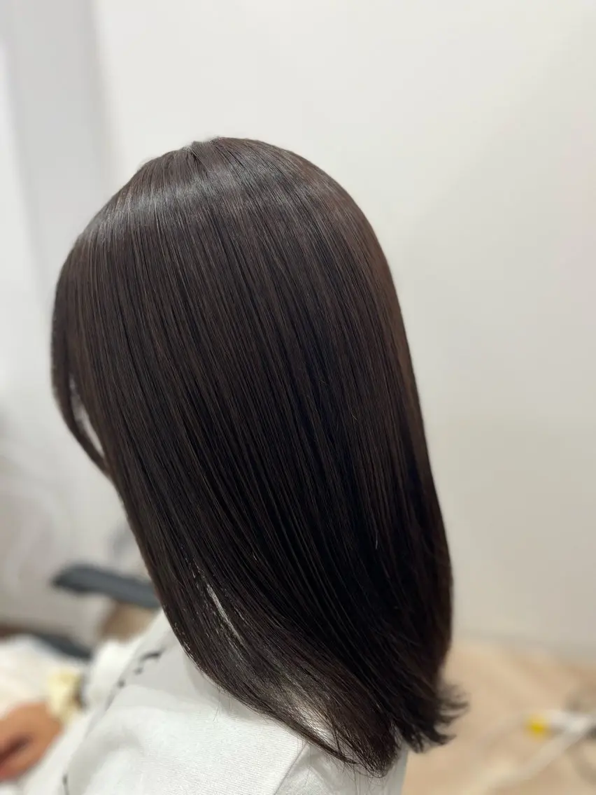セミロング カラー ブラウンカラー 🫧ぷる艶カラー🫧 Yuubi🦩のヘアスタイル