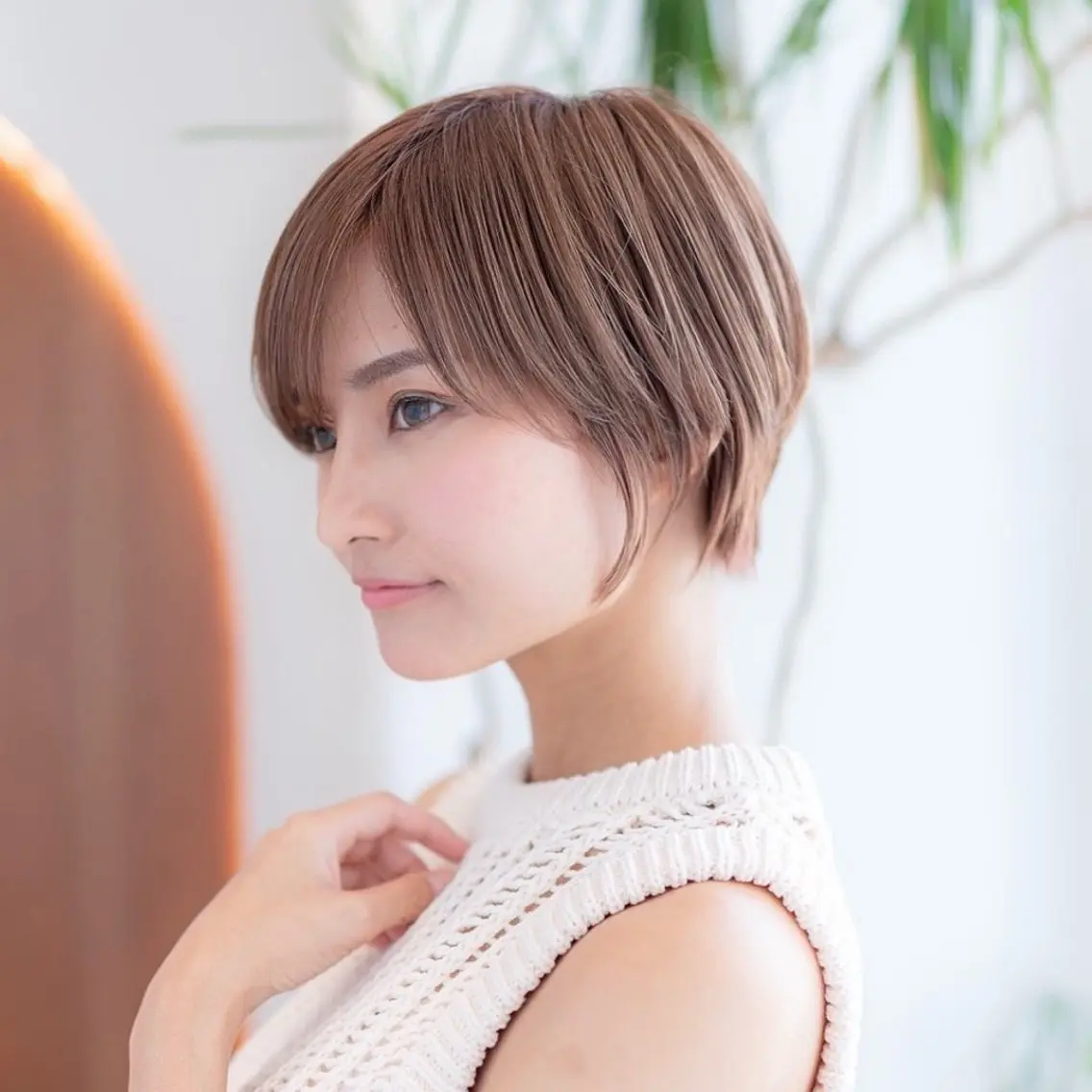 ショート カラー 切りっぱなしボブ ショートボブ 丸みショート ボブ 韓国風ヘア 【渋谷】ボブ・ レイヤーボブ特化✂︎のヘアスタイル