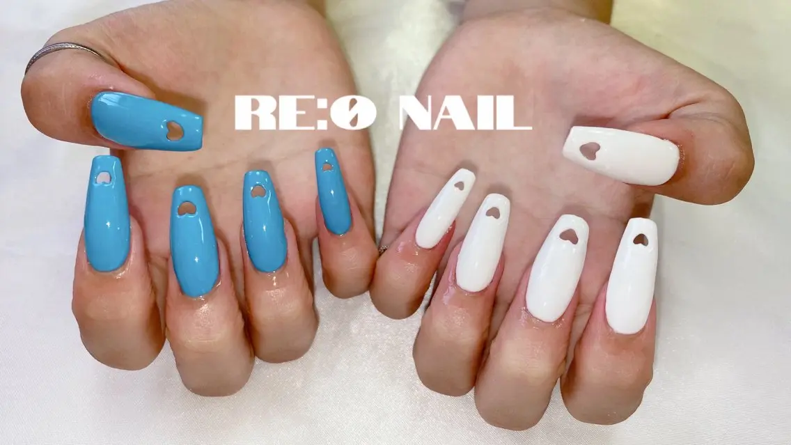 ネイル ハート Re:Ø nail 🩵TSUJIのネイルデザイン