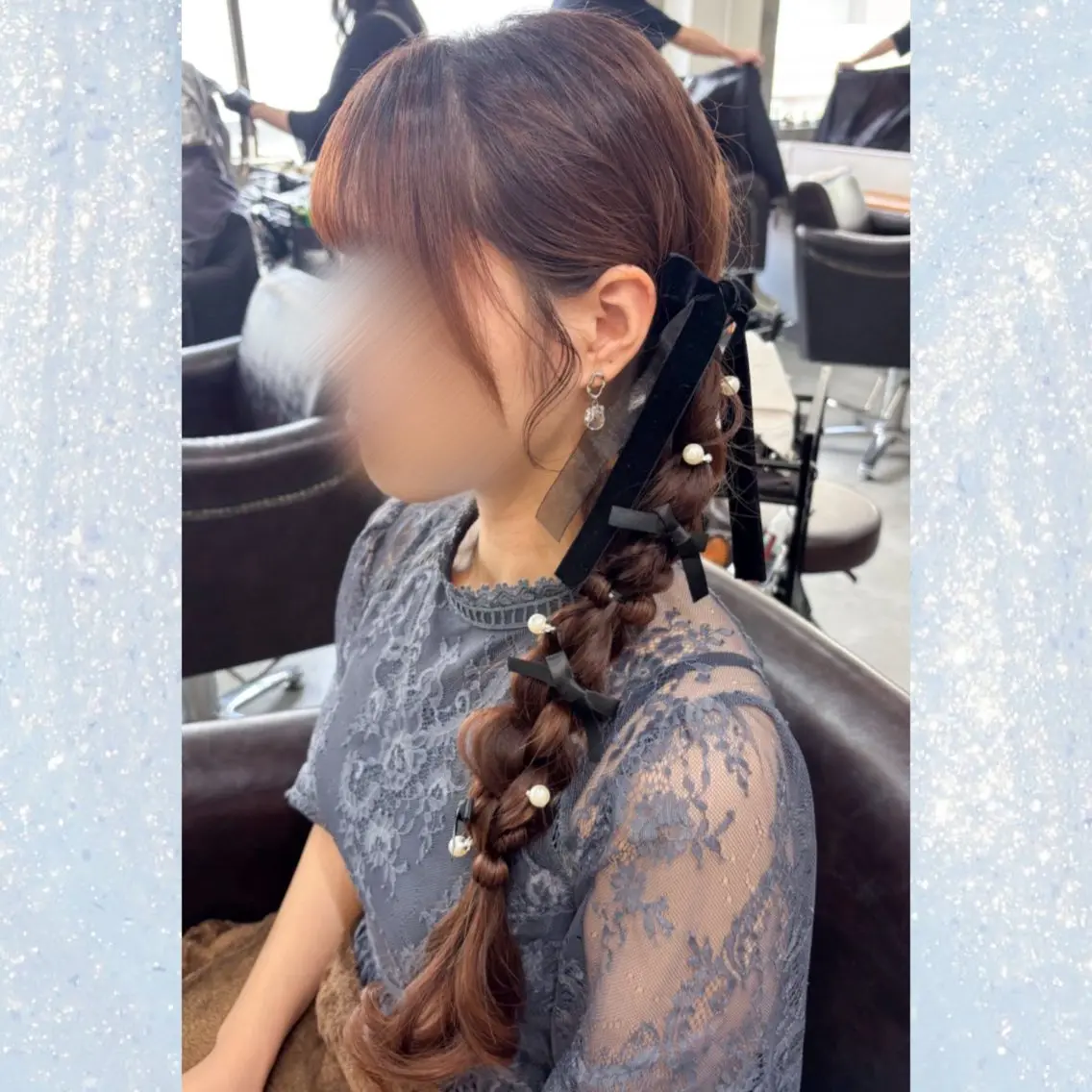 ロング ヘアアレンジ ヘアセット 河原 彩心【練習モデル】のヘアスタイル