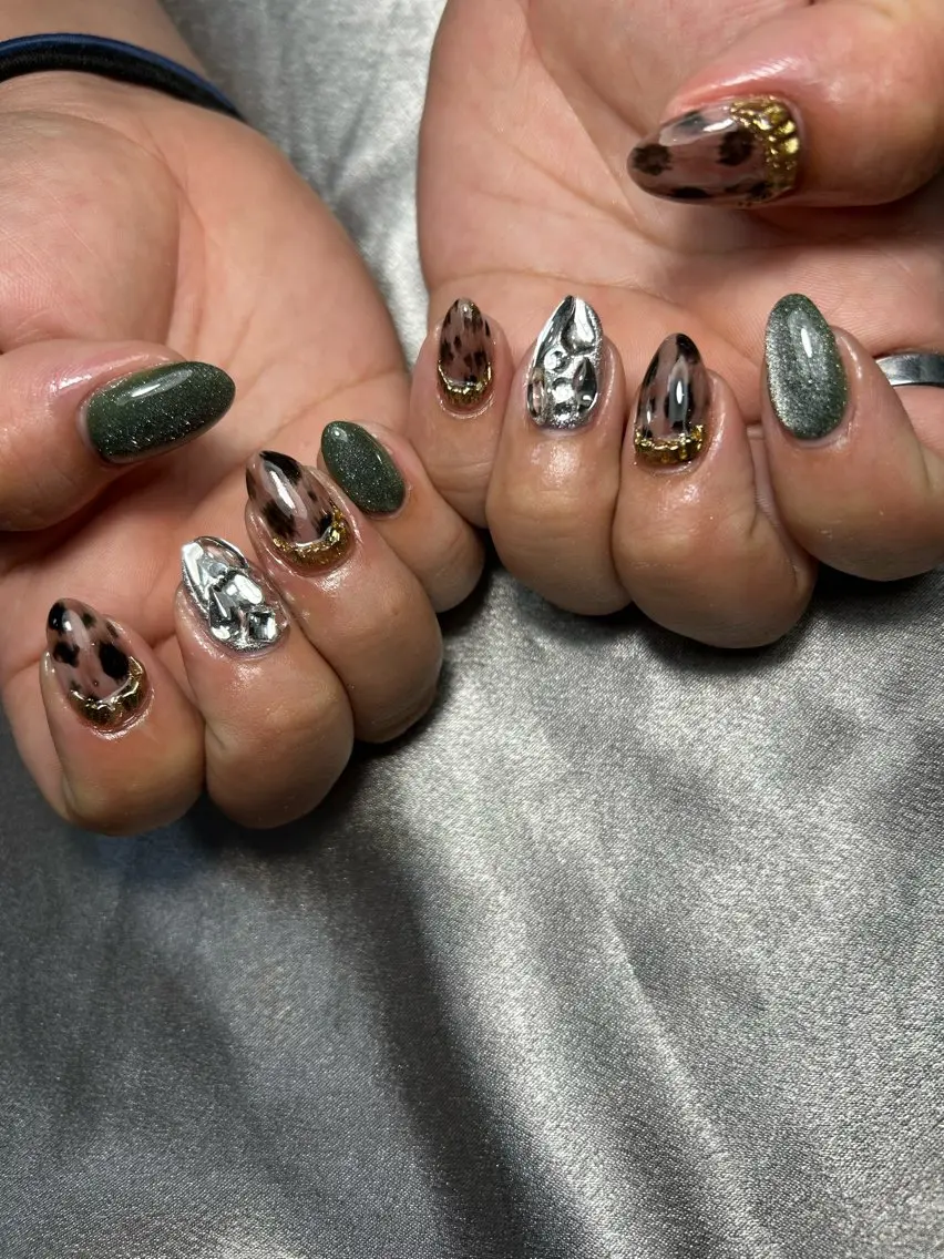 ネイル チークネイル フットネイル フレンチネイル ジェルネイル マグネットネイル ハンドネイル Lamb nail Ayanaのネイルデザイン