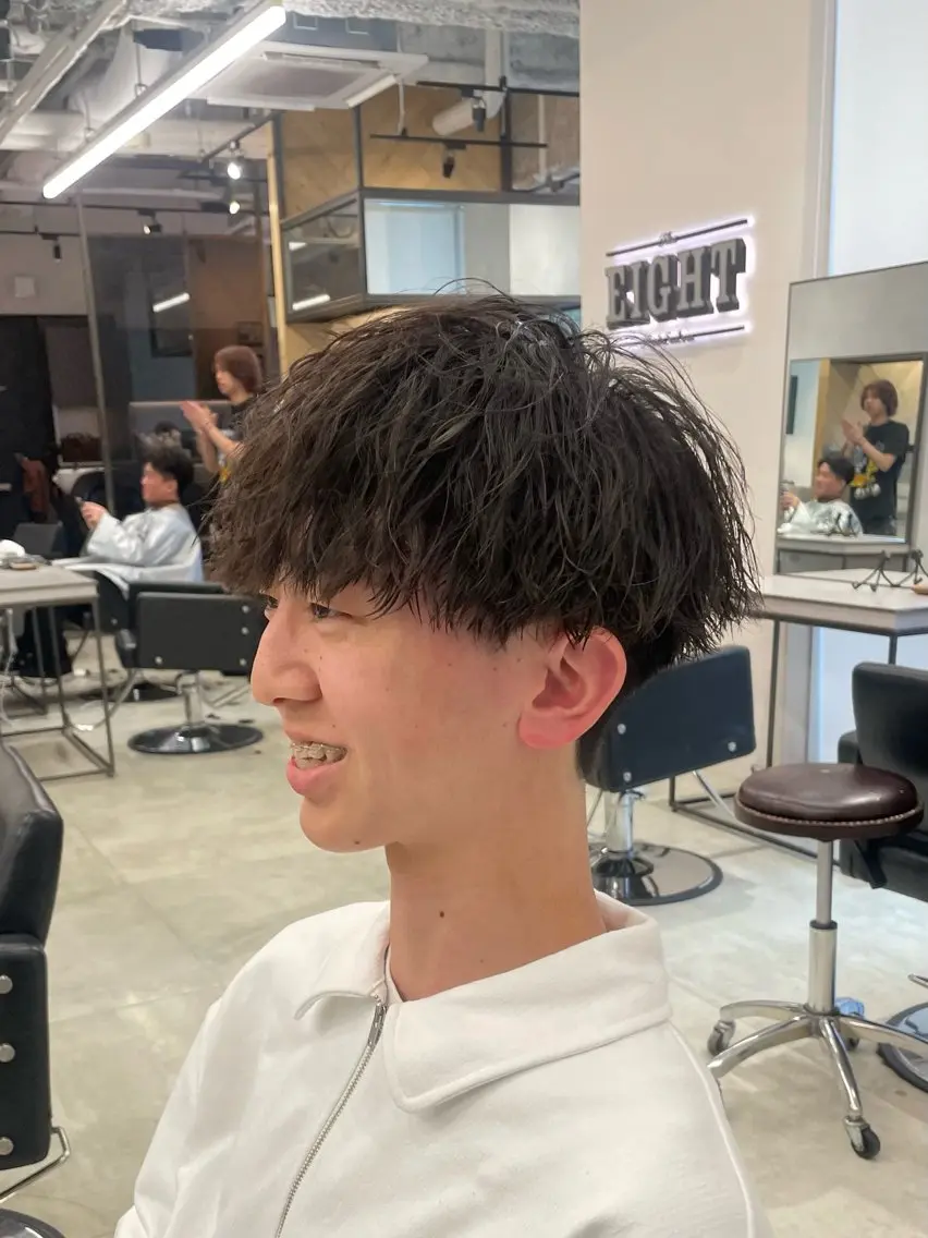 【学生限定】🟦メンズカット×ツイストスパイラルパーマの写真