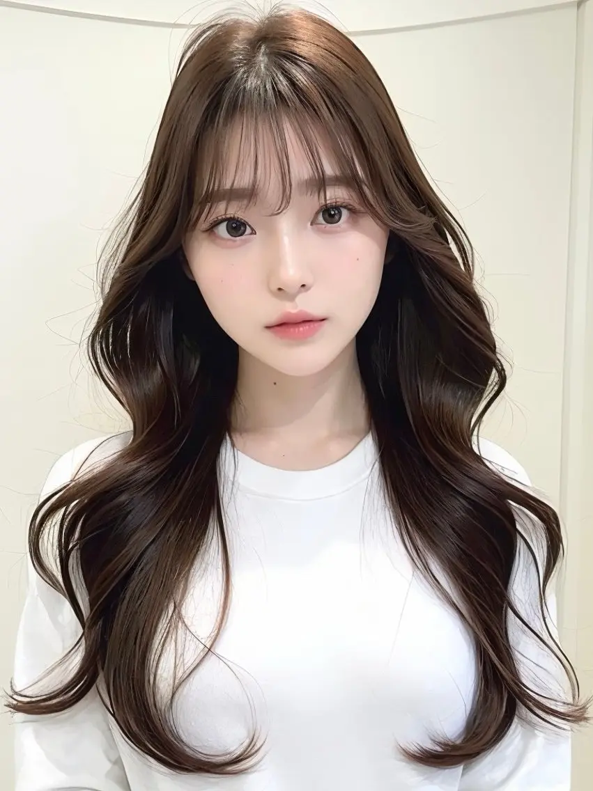 ロング くびれヘア ハイライト 髪質改善 韓国風ヘア レイヤーカット カット ヘアカラー トリートメント 髪質改善/レイヤー/ ショート/koshiのヘアスタイル
